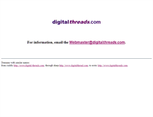 Tablet Screenshot of digitalthreads.com